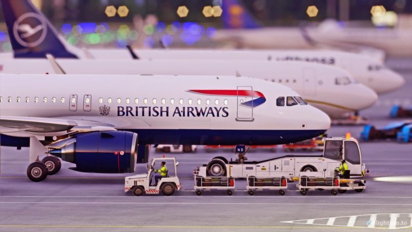 British Airways livery for the A320 in Ultra High Quality