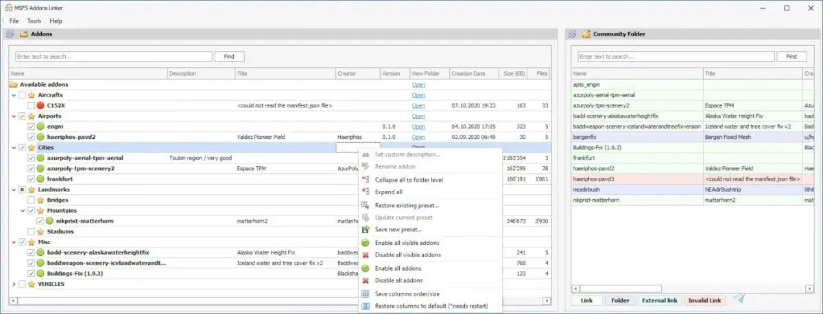 MSFS Addons Linker – Manage your ever-growing addons collection with this free tool
