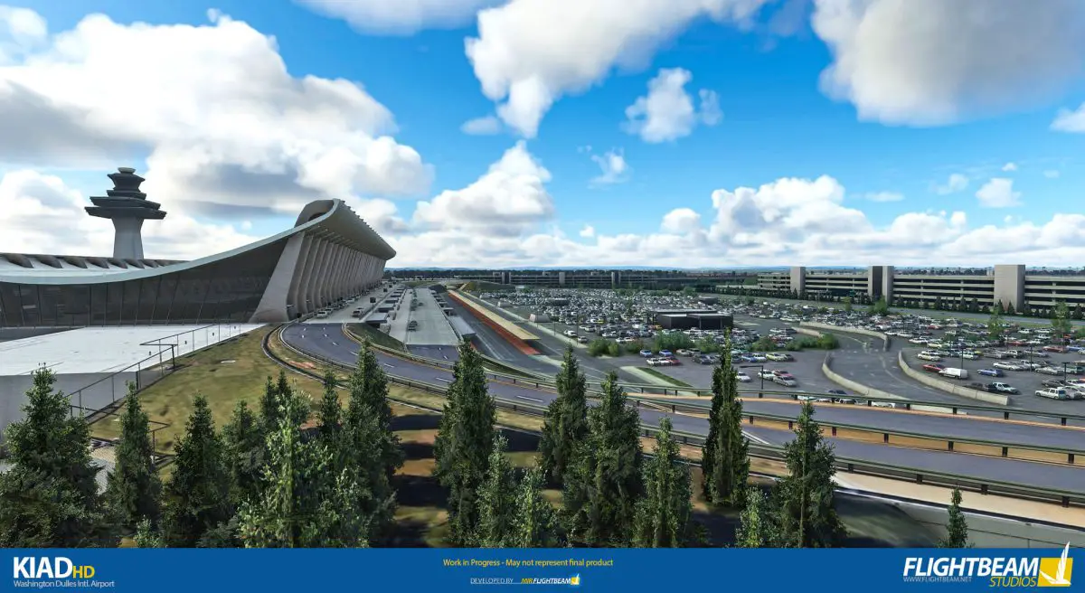 Flightbeam Studios previews Washington Dulles Intl Airport for MSFS