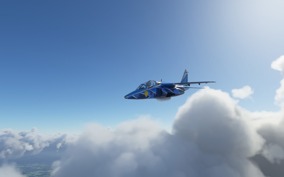 This freeware Alpha Jet is still under development but is already