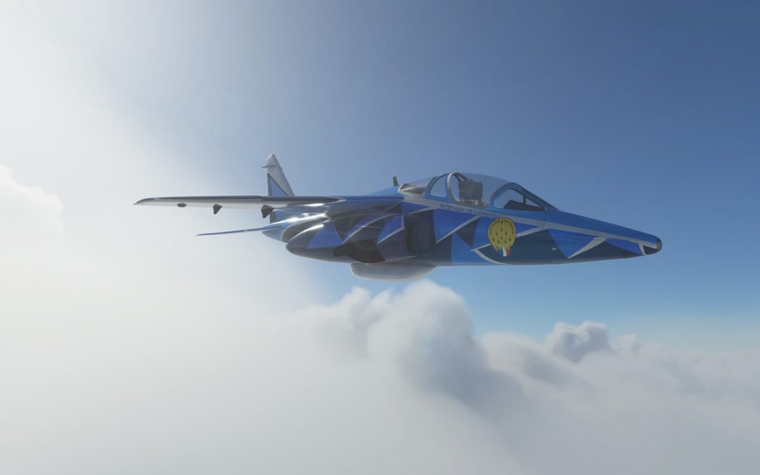 This freeware Alpha Jet is still under development but is already looking good. Try it now!