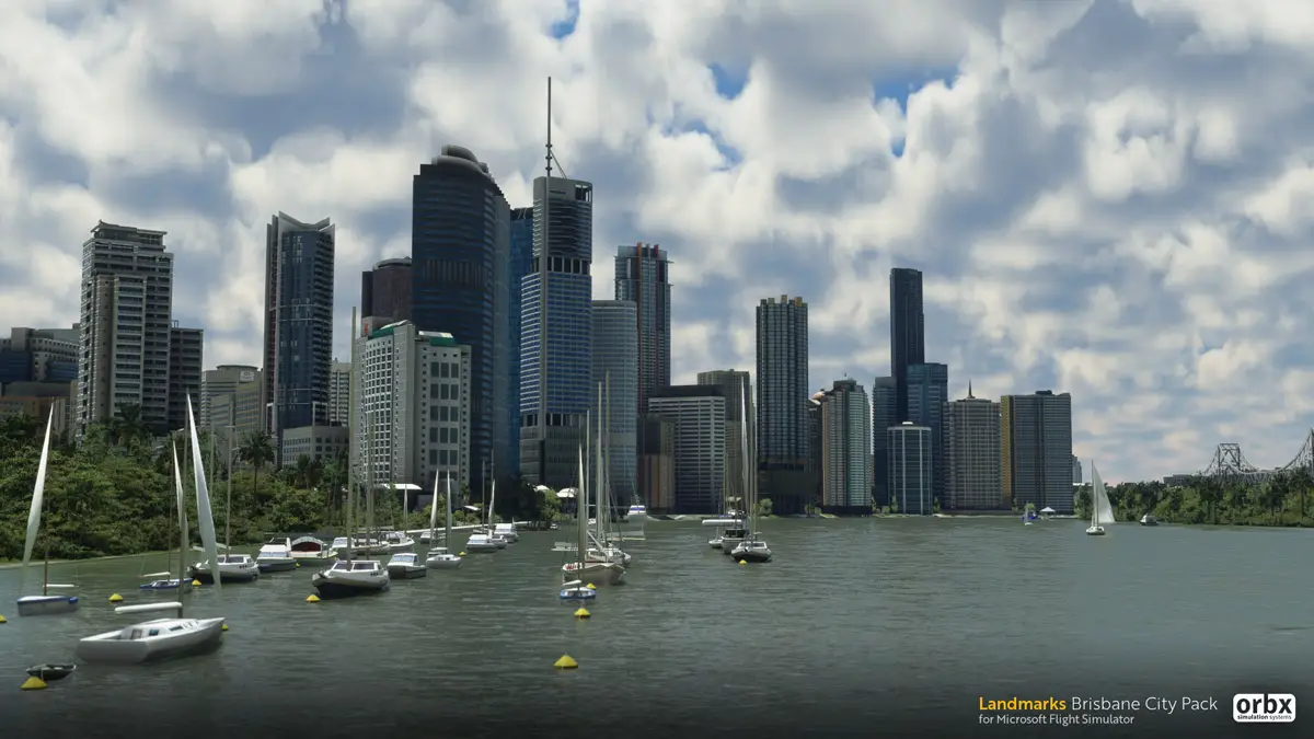 Orbx releases Landmarks Brisbane City Pack for Flight Simulator