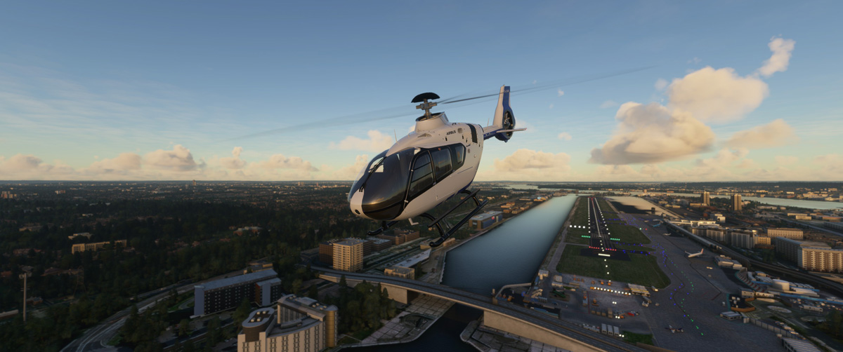 Airbus H135 helicopter MSFS Flight Simulator 3