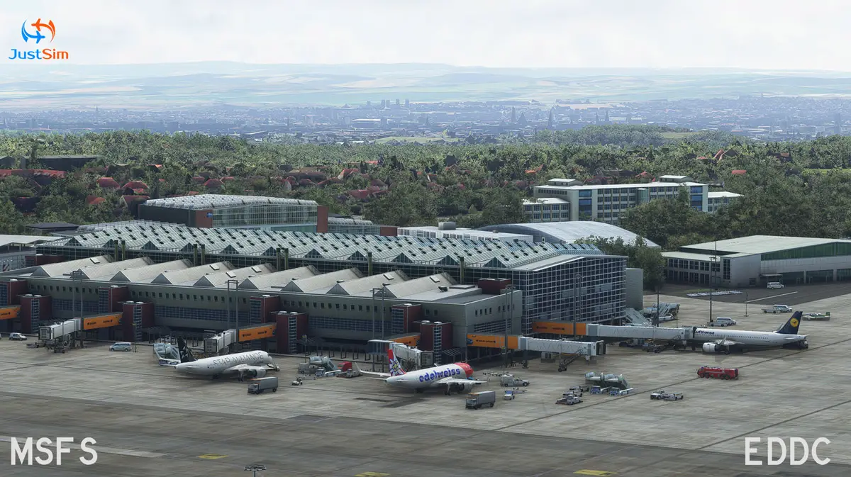JustSim releases Dresden Airport (EDDC) for Flight Simulator