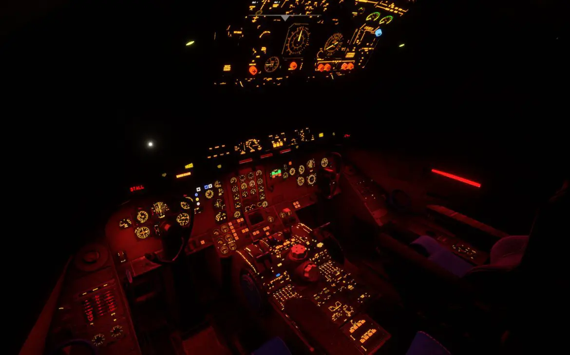 Fokker F28 MSFS cockpit 1