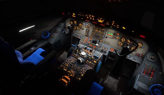 Fokker F28 MSFS cockpit 2 e1627391044330