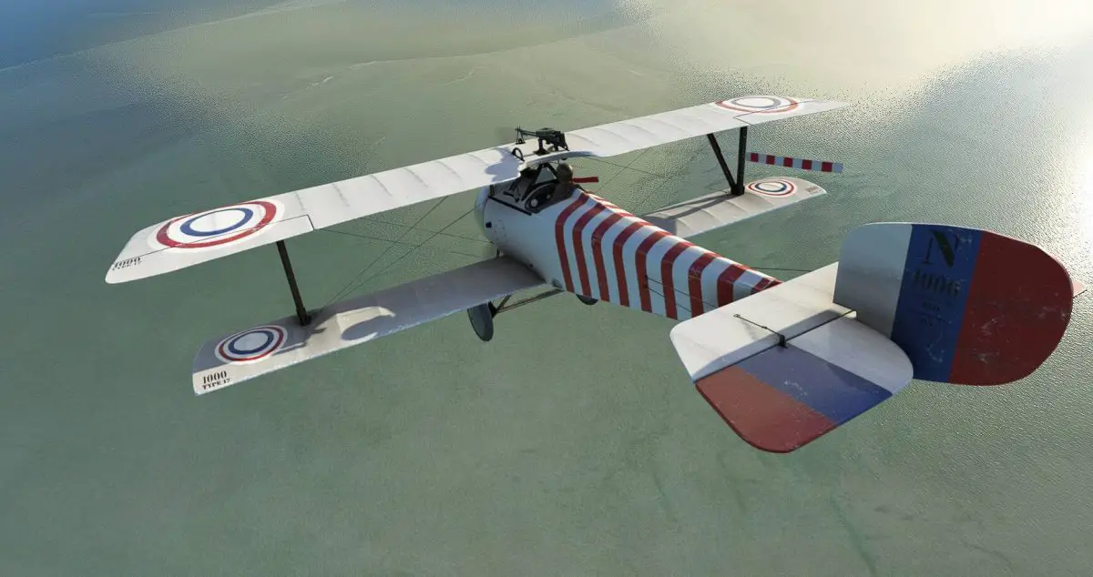 Big Radials announces the Nieuport 17 for MSFS, a biplane from WWI