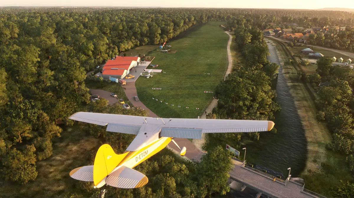 Aerosoft releases Moosburg auf der Kippe airfield, in Germany