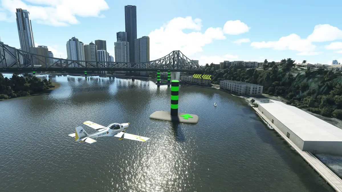 Orbx releases Brisbane River Run, a fun freeware racing track for MSFS