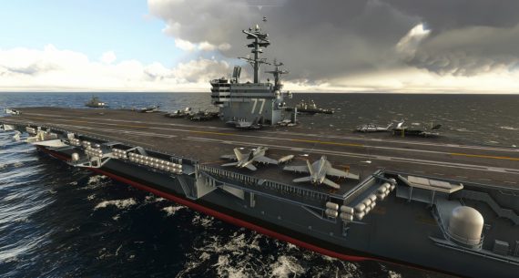 USS George H.W. Bush carrier msfs 5