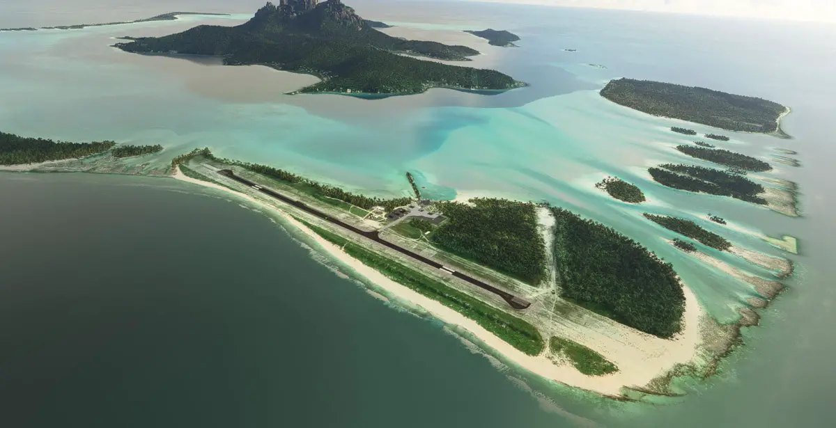 Visit the beautiful Bora Bora islands in MSFS with VueloSimple’s latest airport