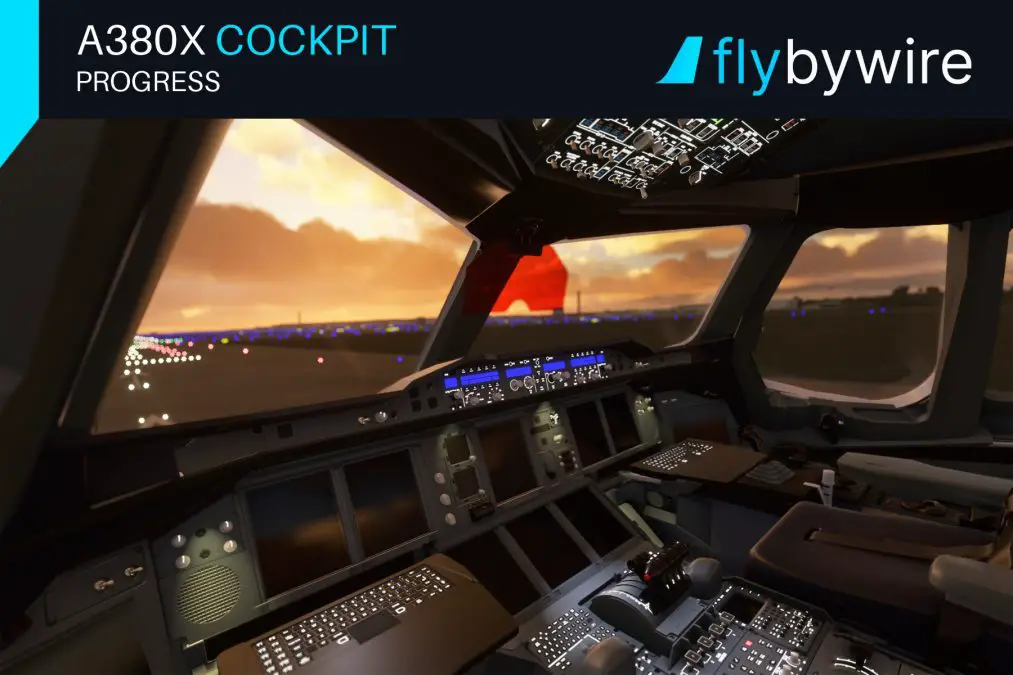 FlyByWire shares new images of the upcoming A380NX for MSFS