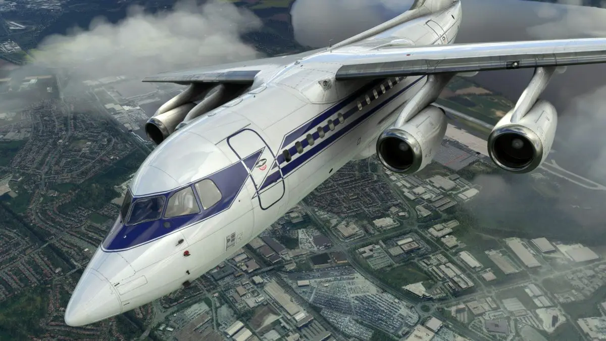 Just Flight shares stunning new images of the BAe 146 for MSFS