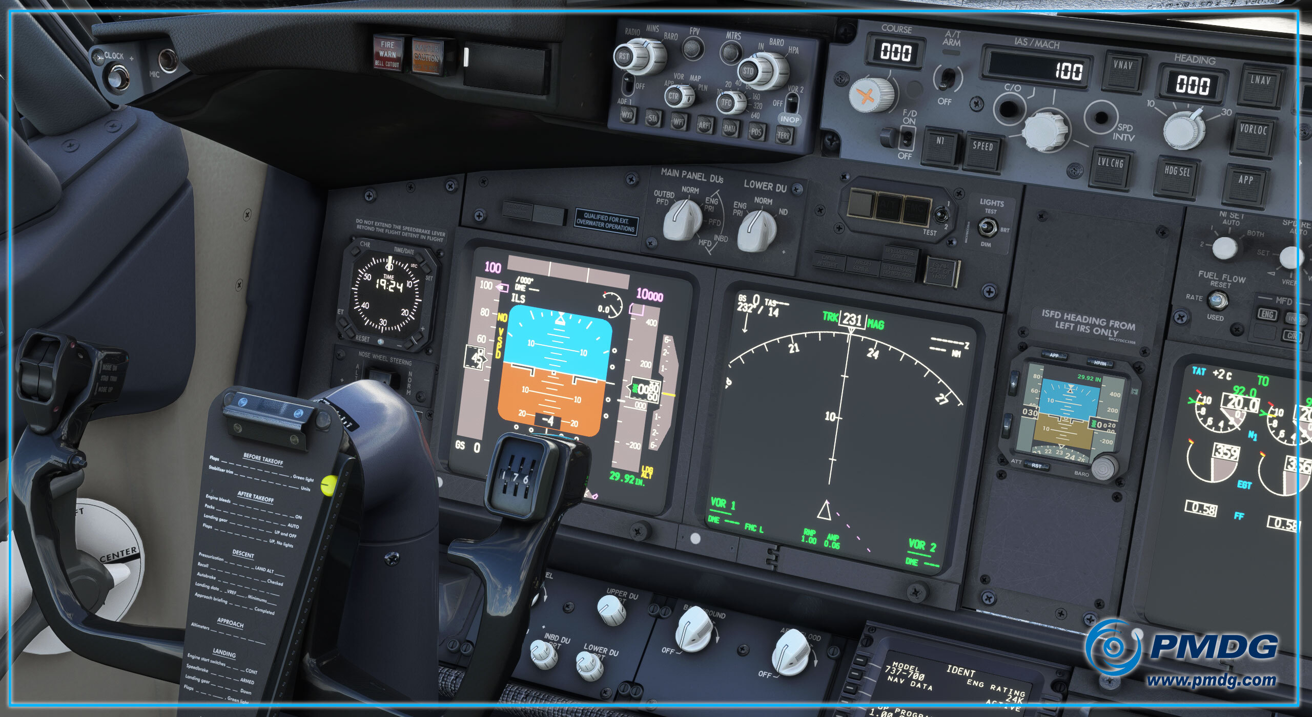 PMDG 737 cockpit MSFS 5