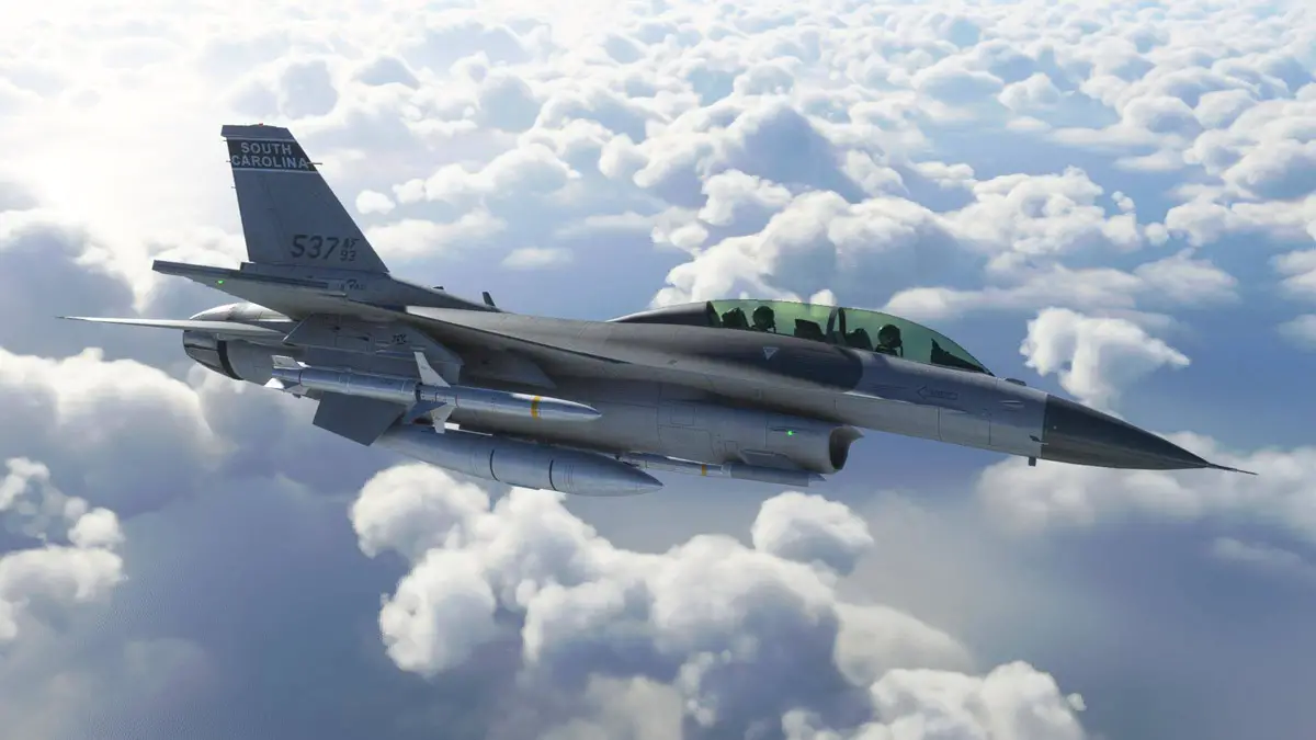 The SC Designs F-16 is now available for Microsoft Flight Simulator