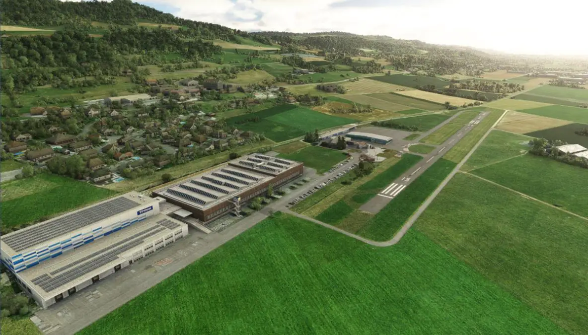 FlyLogic releases Triengen Airfield (Switzerland) for MSFS