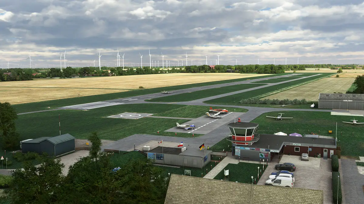 Aerosoft and FlightSim Studio AG release Heide-Büsum airfield for MSFS