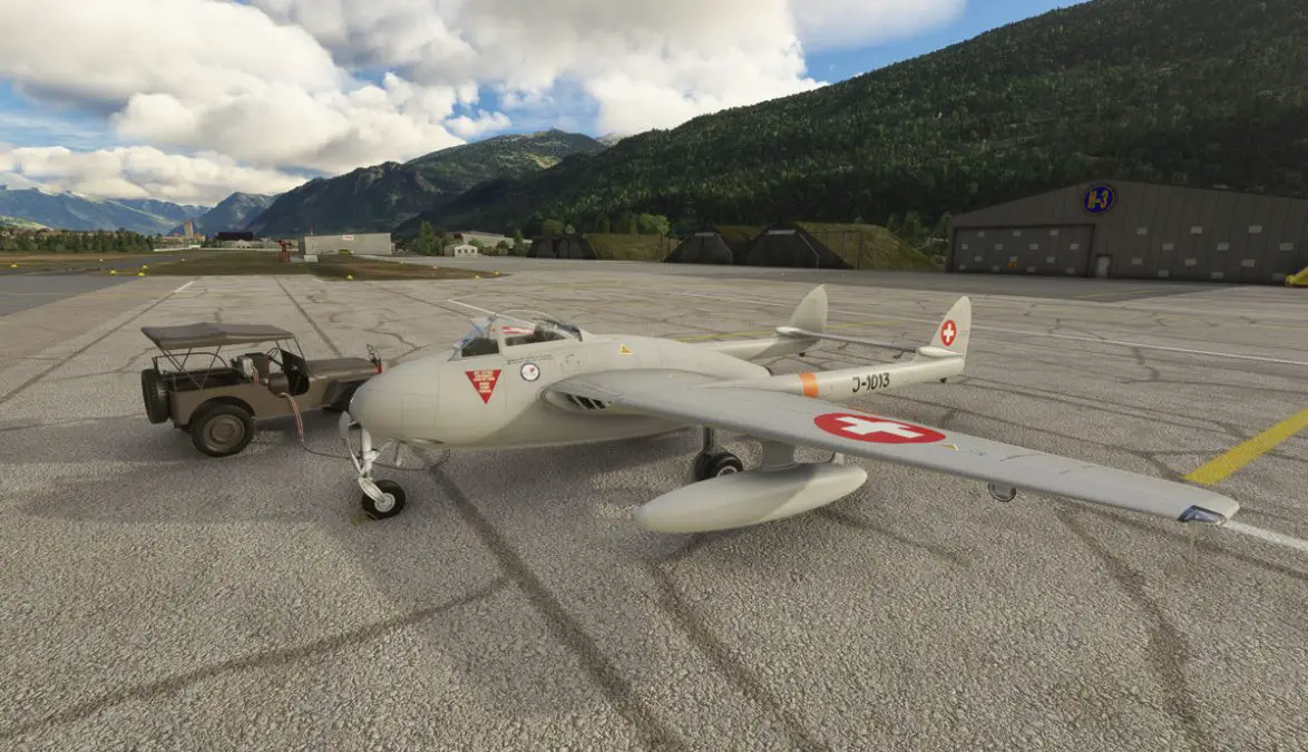 SwissMilSim to bring the Vampire DH-100 and Venom DH-112 to MSFS