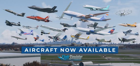 list of aircraft currently available for Microsoft Flight Simulator