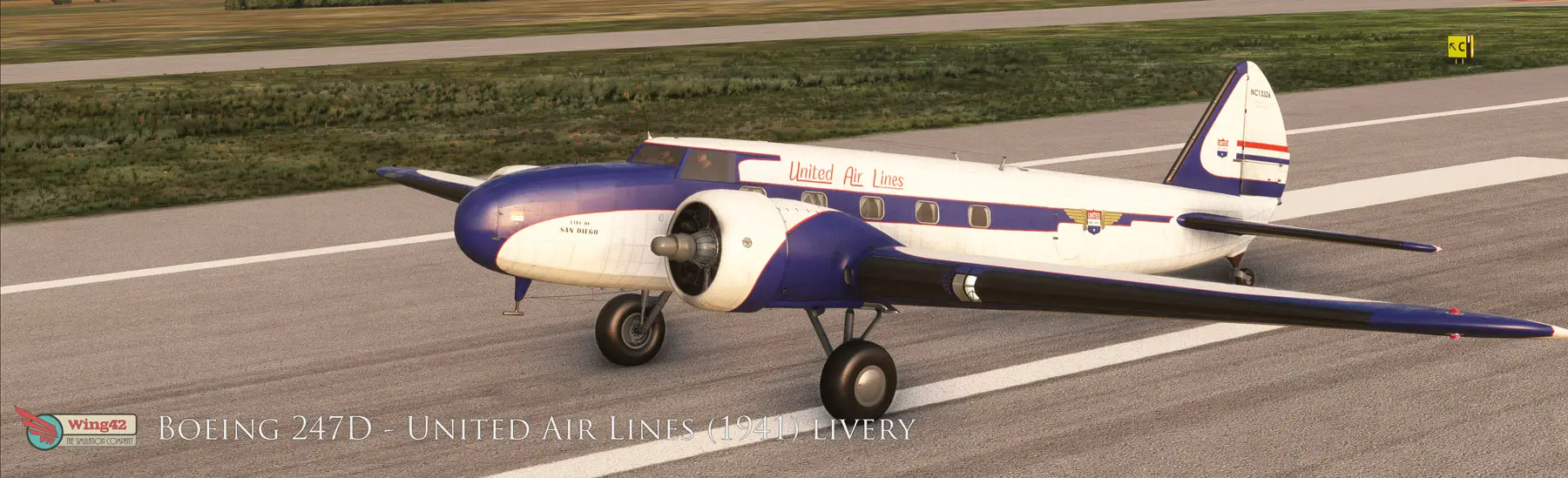 Wing42 Boeing 247D liveries MSFS 9
