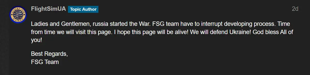 fsg war statement