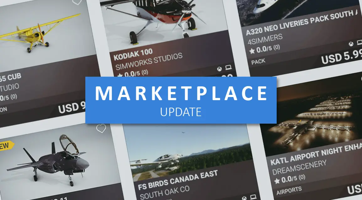 MSFS Marketplace update: Kodiak 100, F-35, and more