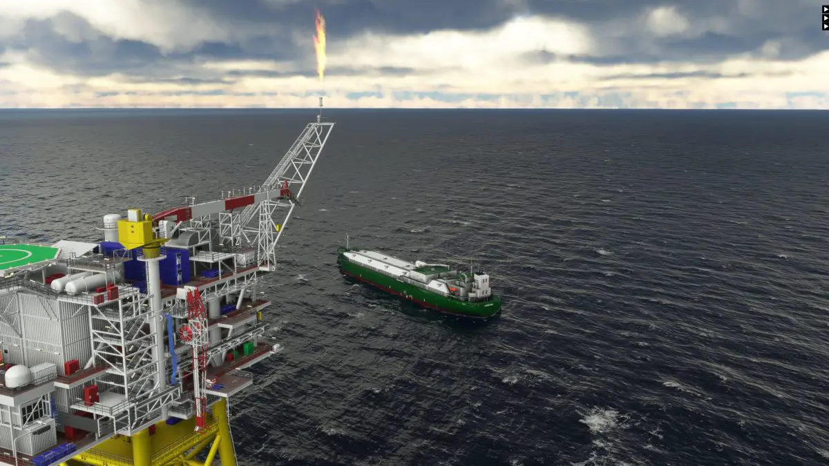 Aerosoft looking to greatly upgrade the North Sea scenery in MSFS with “North Sea Industry”