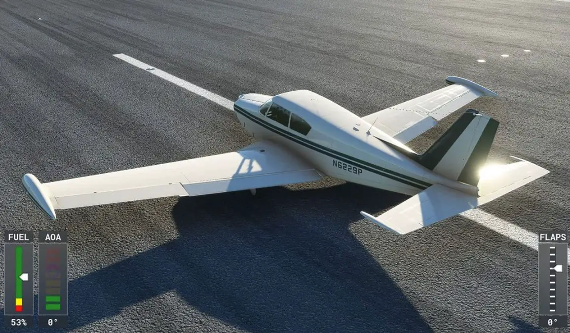 Here’s the first image of A2A’s Comanche 250 in Microsoft Flight Simulator