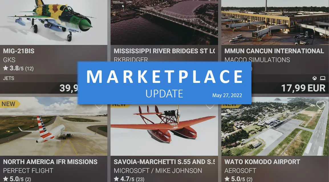 Three radically different airplanes have landed this week in the MSFS Marketplace