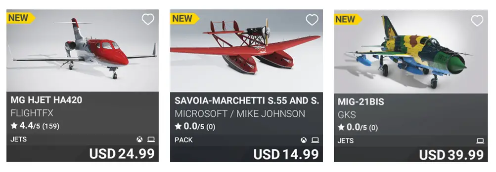 msfs marketplace update jun 2 2022 aircraft
