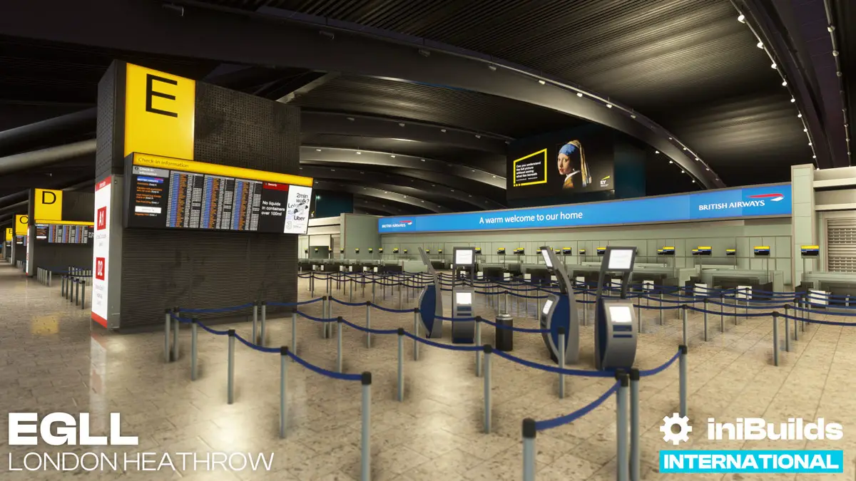 iniScene EGLL Heathrow update MSFS 3