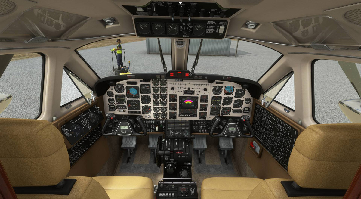 Just Flight releases Black Square’s Analog King Air for Microsoft Flight Simulator