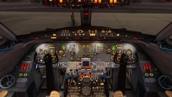 Just Flight F28 cockpit msfs 9