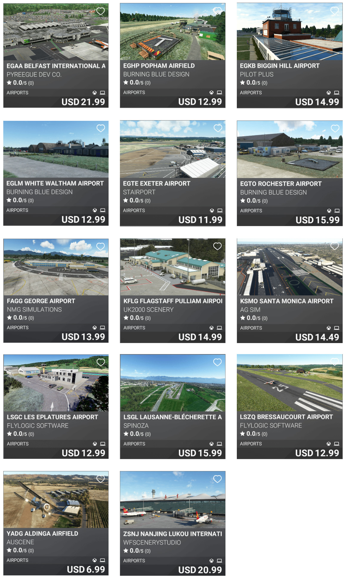 msfs marketplace update aug 25 2022 airports