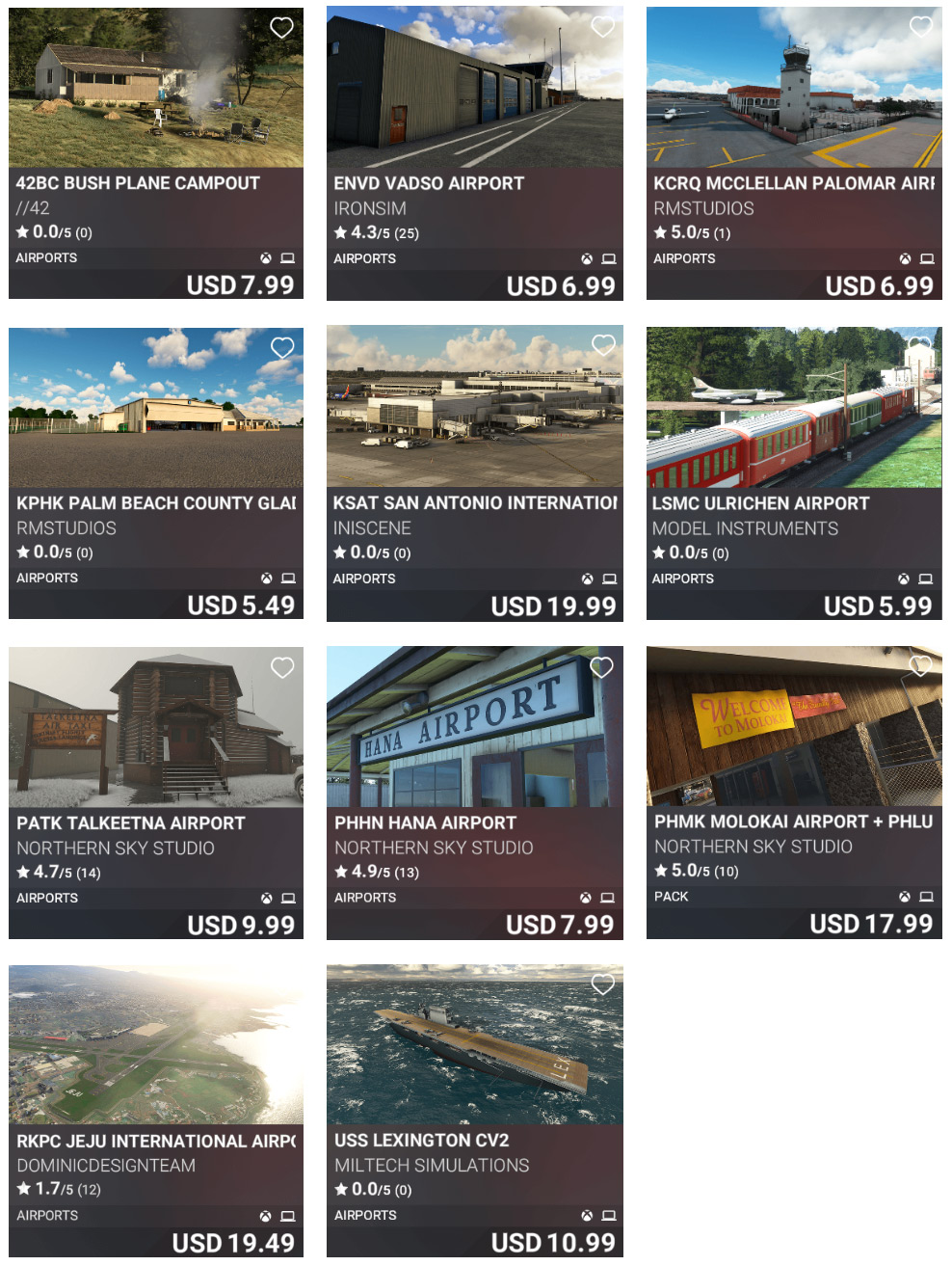 msfs marketplace update sept 22 2022 airports