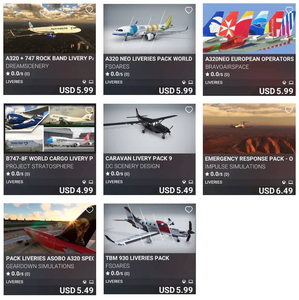 msfs marketplace update sept 22 2022 liveries