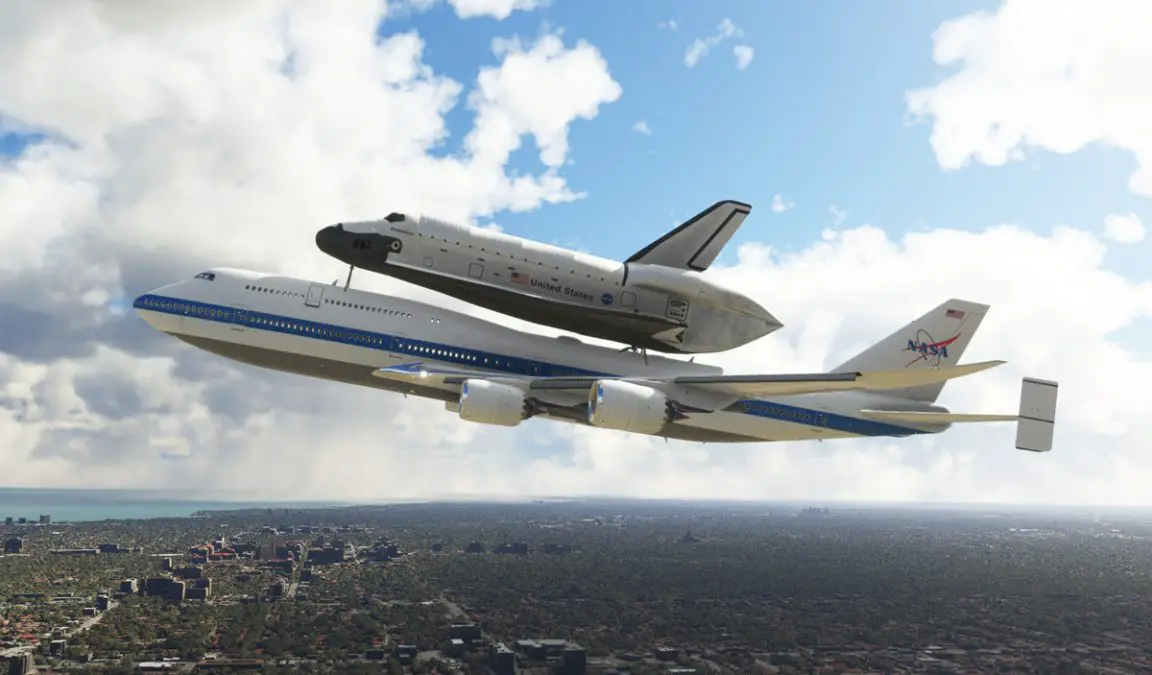 Check this out! Carry the Space Shuttle in MSFS with this modified Boeing 747 from NASA