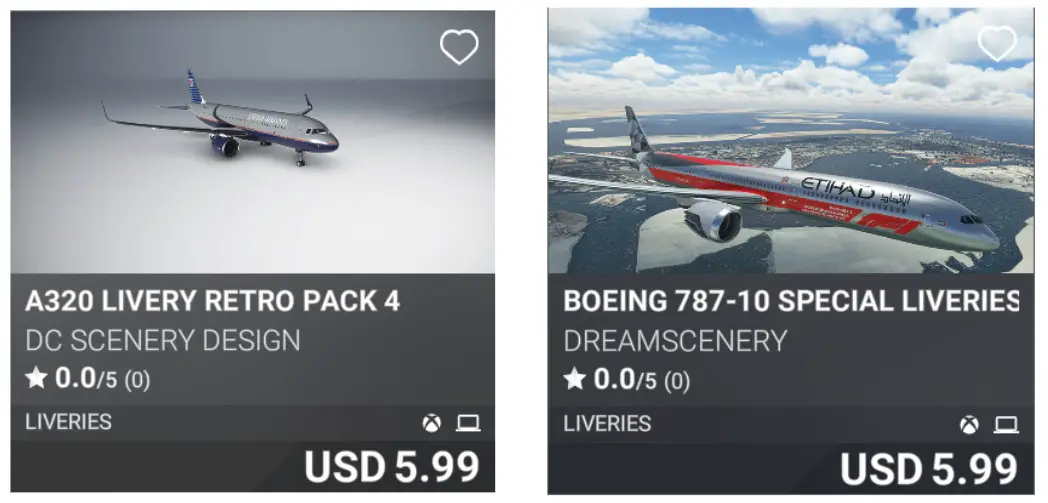 msfs marketplace update liveries out 20 2022