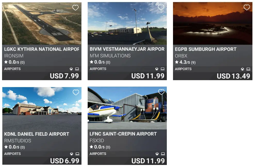 msfs marketplace update out 13 2022 airports