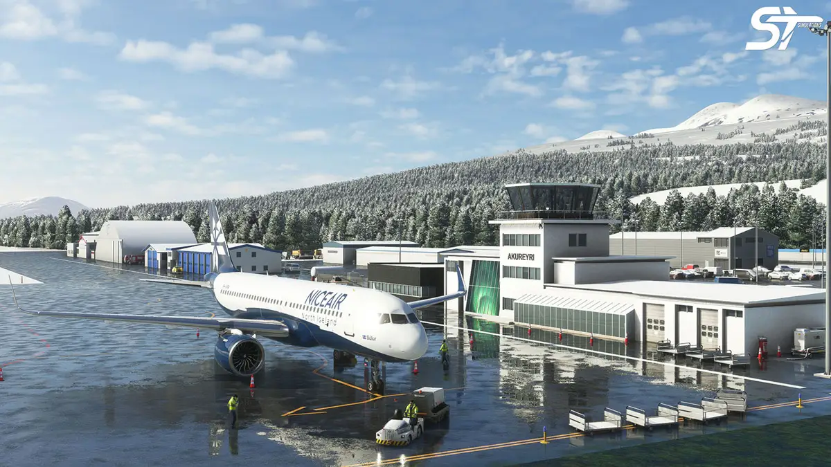 ST Simulations releases Akureyri Airport (Iceland) for MSFS