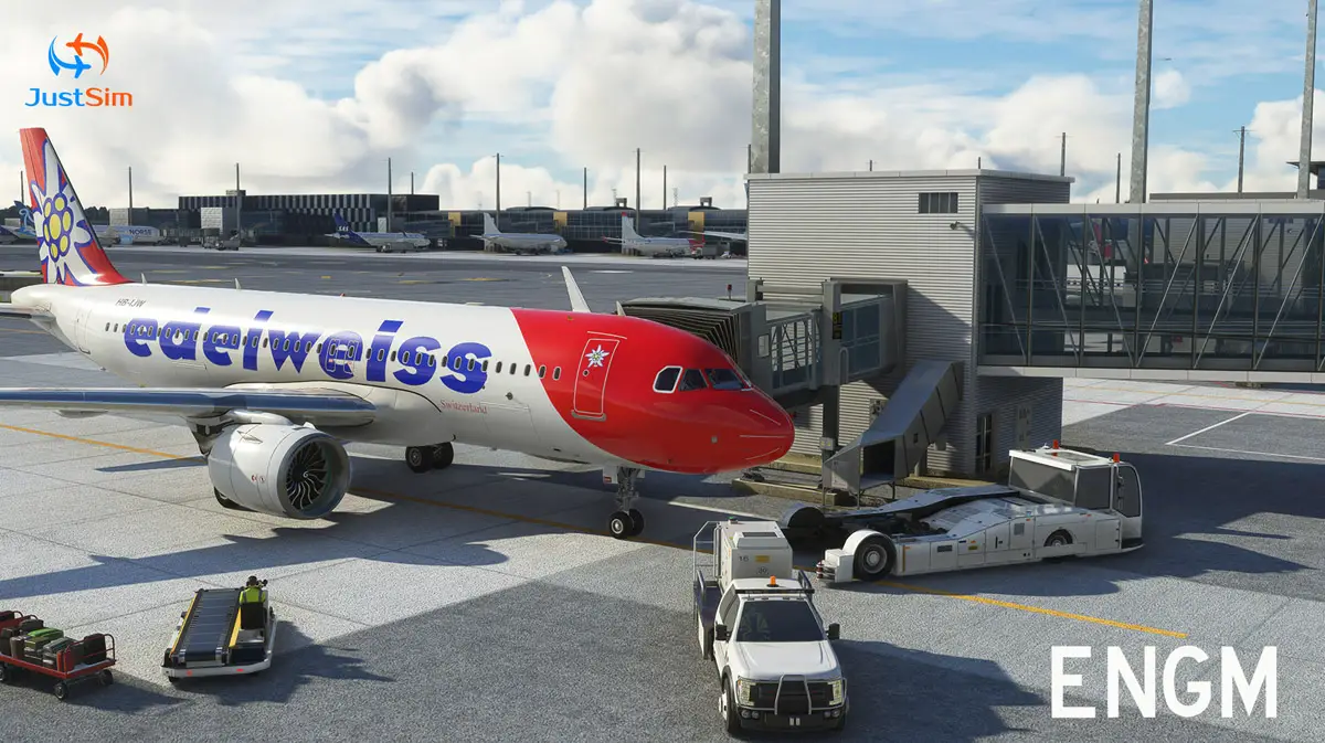 JustSim releases Oslo Airport for MSFS