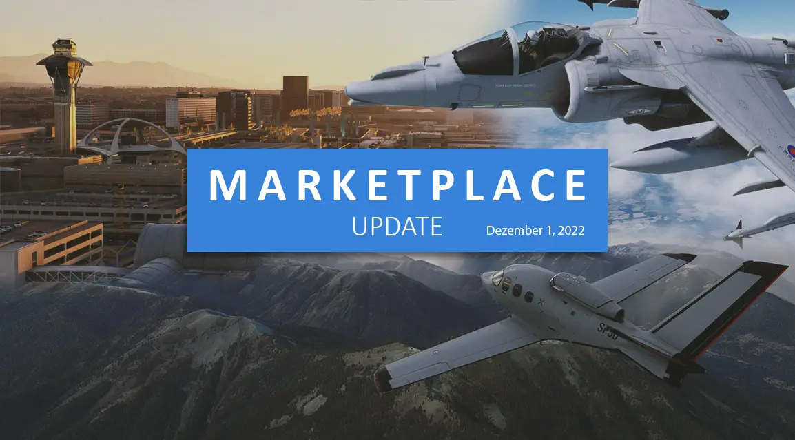 New this week in the Marketplace: the Vision Jet, Harrier II, KLAX, and more!