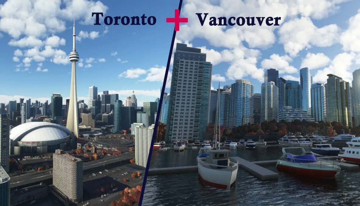 SamScene releases Toronto and Vancouver landmarks packs for MSFS