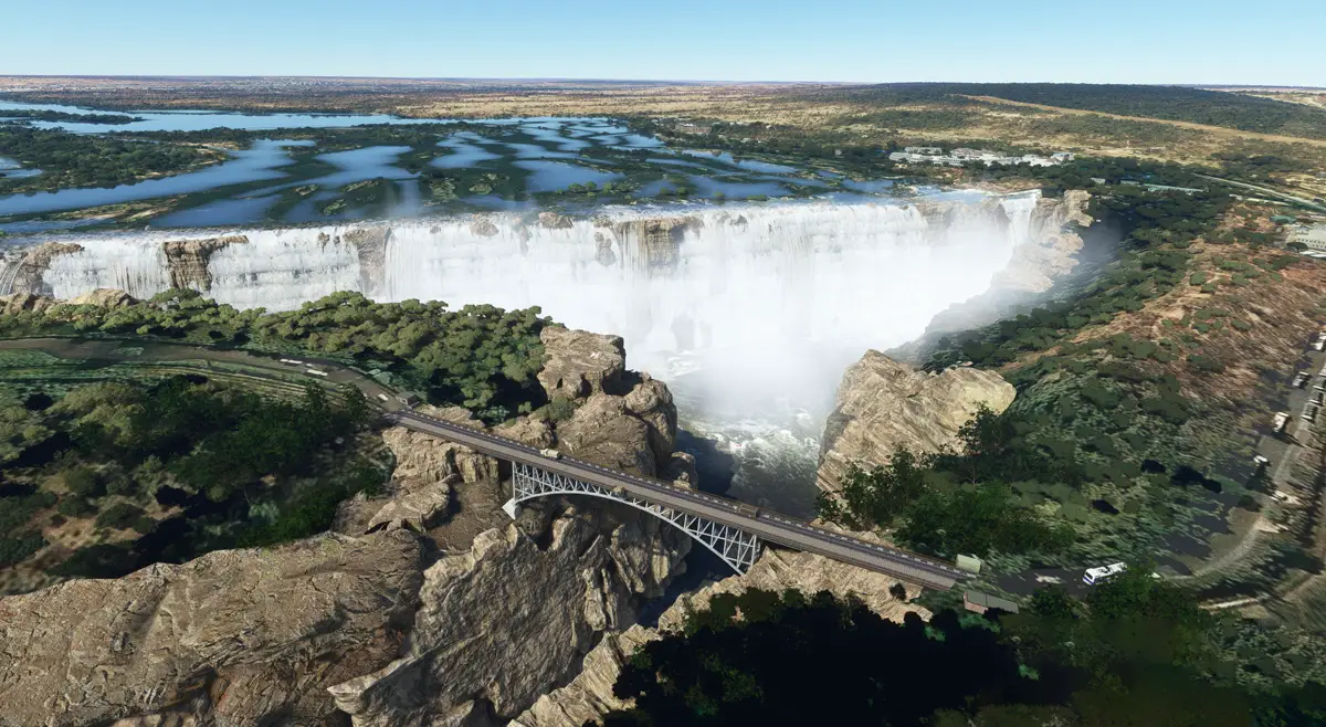 Visit the majestic Victoria Falls in MSFS with the latest scenery from Jeppeson2001