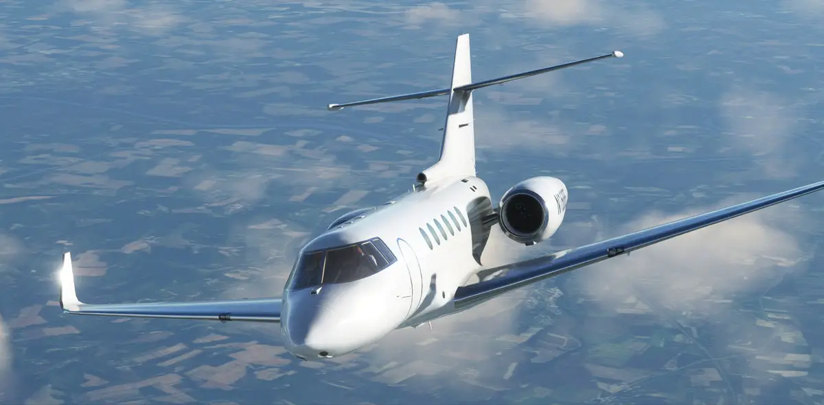 Watch this very early preview of the Hawker 800XP for Microsoft Flight Simulator