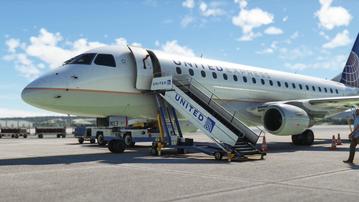 Watch the first preview of the Embraer E175 from FlightSim Studio