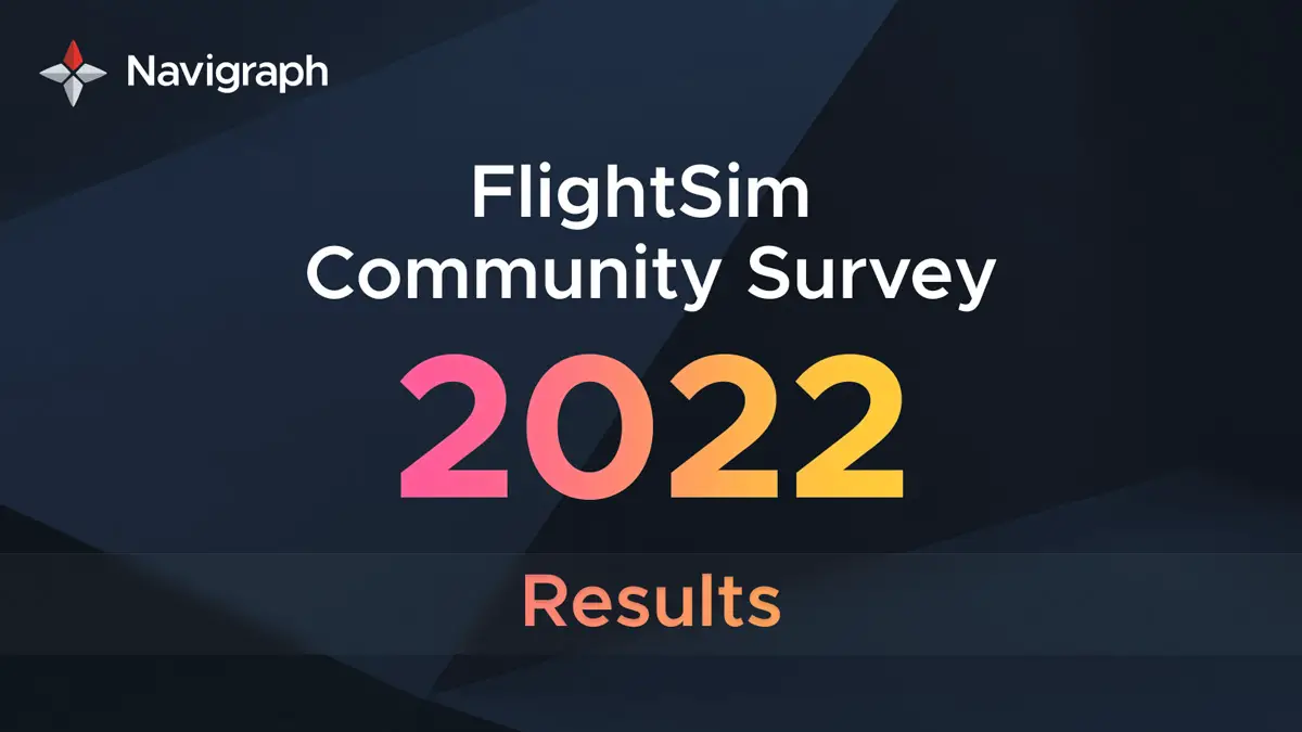 Navigraph Survey results are out! MSFS the most popular simulator, GA and airliners are the favorites, and more!