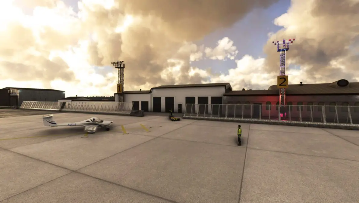 Visby Airport, in Sweden, released for free by Skyline Simulations