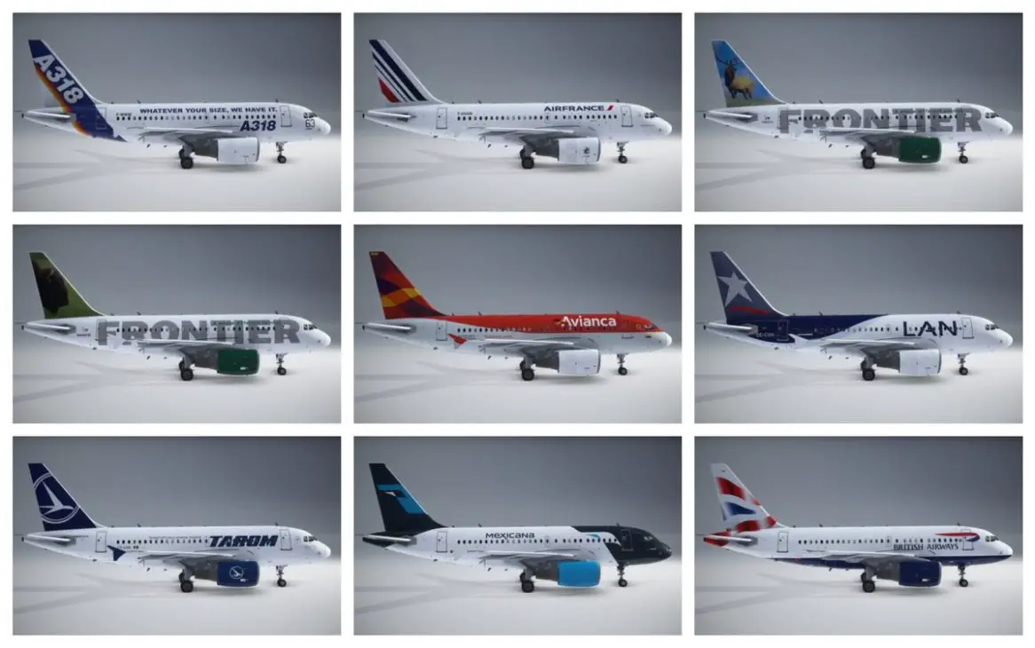 LatinVFR Airbus A318 Liveries MSFS 2