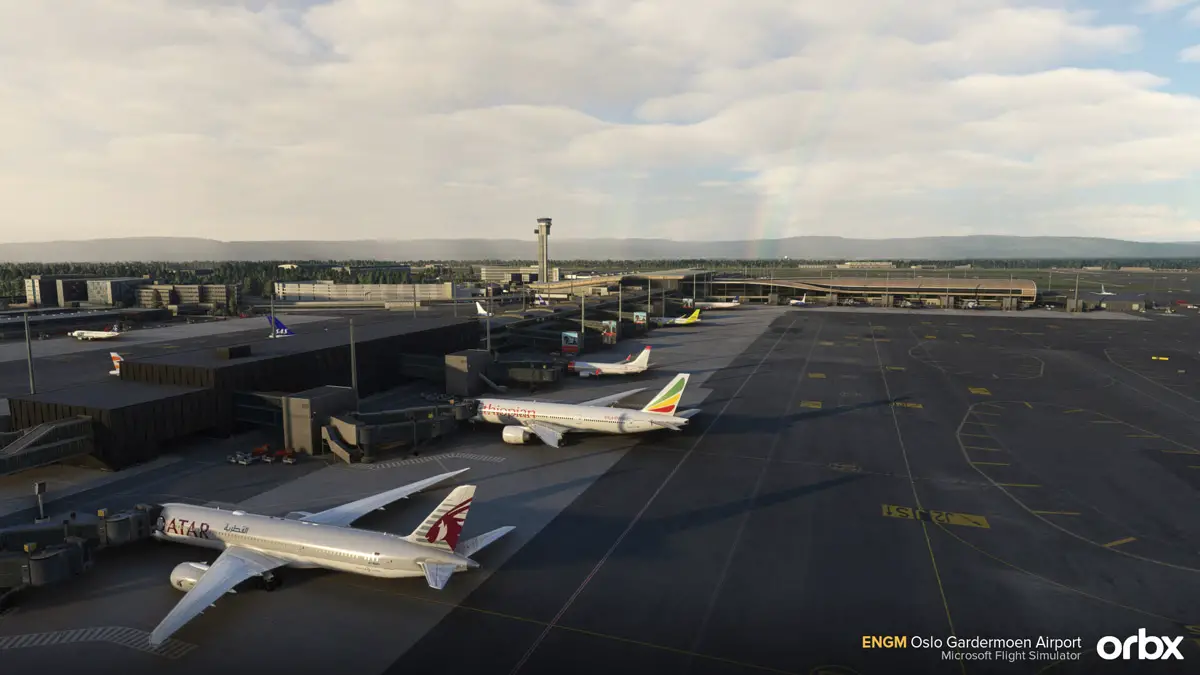 Orbx releases ENGM Oslo Gardermoen Airport for MSFS